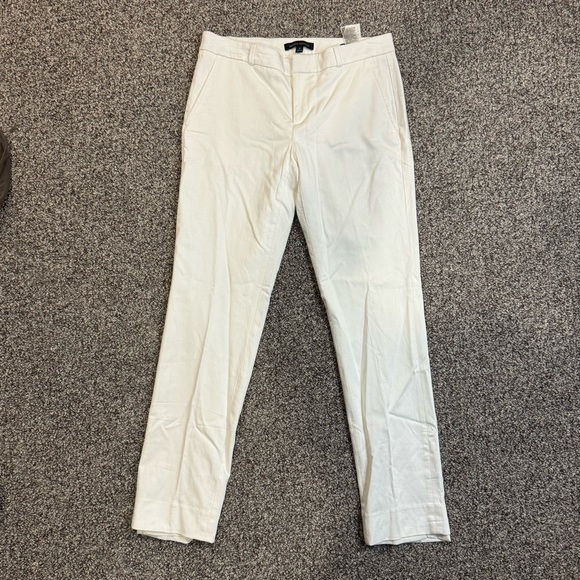 Banana Republic Women's White Chino/ “Ryan” pants - Picture 2 of 7